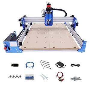 BICKKOMG 4040 Pro DIY CNC Router Kit, 3 Axis Hobby CNC Router Machine, GRBL Control Wood Mini Desktop Engraving Milling Carving Machine, Aluminum Frame, Fixed Base, 400 * 400 * 83mm Working Area