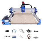 BICKKOMG 4040 Pro DIY CNC Router Kit, 3 Axis Hobby CNC Router Machine, GRBL Control Wood Mini Desktop Engraving Milling Carving Machine, Aluminum Frame, Fixed Base, 400 * 400 * 83mm Working Area