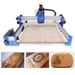 BICKKOMG 4040 Pro DIY CNC Router Kit, 3 Axis Hobby CNC Router Machine, GRBL Control Wood Mini Desktop Engraving Milling Carving Machine, Aluminum Frame, Fixed Base, 400 * 400 * 83mm Working Area