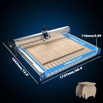Genmitsu PROVerXL 4x4 CNC Router Machine, 4'x4' Large CNC Kit, Support Dual Z-Axis, Closed-loop Stepper Motor, Ball Screw Drive System, for Wood Metal Carving, Work Area 51.18'' x 51.18'' x 4.72''