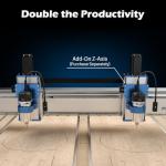 Genmitsu PROVerXL 4x4 CNC Router Machine, 4'x4' Large CNC Kit, Support Dual Z-Axis, Closed-loop Stepper Motor, Ball Screw Drive System, for Wood Metal Carving, Work Area 51.18'' x 51.18'' x 4.72''