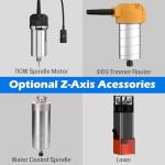 Genmitsu PROVerXL 4x4 CNC Router Machine, 4'x4' Large CNC Kit, Support Dual Z-Axis, Closed-loop Stepper Motor, Ball Screw Drive System, for Wood Metal Carving, Work Area 51.18'' x 51.18'' x 4.72''