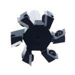 Slab Flattening Router Bit 1/2 Shank, 6-Wing, 2" Cutting Dia, Insert Carbide CNC Spoilboard Surfacing Router Bit, Wood Planer Planing Bit for Flycutter/ Slab Leveler/ Rabbeting by SICWOOD