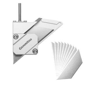 Genmitsu Drag Knife Cutter for CNC Router Machine, Precision 1/8" Shaft with Dual Bearings, Smooth Cutting Vinyl, Cardboard, Plastic, Rubber, 10PCS Blades Included