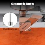 Genmitsu Drag Knife Cutter for CNC Router Machine, Precision 1/8" Shaft with Dual Bearings, Smooth Cutting Vinyl, Cardboard, Plastic, Rubber, 10PCS Blades Included