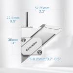 Genmitsu Drag Knife Cutter for CNC Router Machine, Precision 1/8" Shaft with Dual Bearings, Smooth Cutting Vinyl, Cardboard, Plastic, Rubber, 10PCS Blades Included