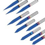 Genmitsu 10 Pcs 1/8" Shank V-Groove CNC Router Bits, 10 /15 /20 /25 /30 /40 /45 