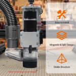 52mm CNC Dust Shoe for 3018 Masuter Pro Router 38mm Hose Port Magnetic