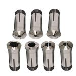 waltyotur 5C Hexagonal Hole Collet 1/4-7/8 Inch Steel Spare Collet for CNC Milling Lathe Tool Work Holding Engraving Machine 7Pcs