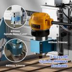Genmitsu CNC Machine PROVerXL 6050 Plus for Metal Wood Acrylic MDF Carving, GRBL Control, 3 Axis Milling CNC Router Machine, Hybrid Table, Working Area 600 x 500 x 115mm (23.62" x 19.69" x 4.53")