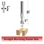 BOSCH 85911M 1/4 in. x 1 in. Solid Carbide 2-Flute U-Pieceut Spiral Bit