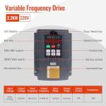 RATTMMOTOR CNC Spindle Motor Kit 2.2KW 220V Water Cooled Spindle Motor Φ80mm ER20 400Hz 24000RPM+2.2KW VFD Drive Inverter 3HP+80mm Spindle Motor Mount Clamp+ER20 Collet+Water Pump for CNC Router