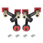 Toolcool Clear Cut Precision Stock Guides One Way Bearing Roller Feeder Upgraded Featherboard Safety Feeding for Router Table Saw