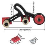 Toolcool Clear Cut Precision Stock Guides One Way Bearing Roller Feeder Upgraded Featherboard Safety Feeding for Router Table Saw