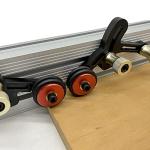 Toolcool Clear Cut Precision Stock Guides One Way Bearing Roller Feeder Upgraded Featherboard Safety Feeding for Router Table Saw