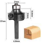 Genmitsu CNC Round Over Router Bit, 1/4" Shank 1/4" Radius CNC Milling Machin...