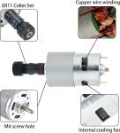 1610 PRO Mini CNC Router Kit,3 Axis Desktop GRBL Control DIY Engraver Engravi...