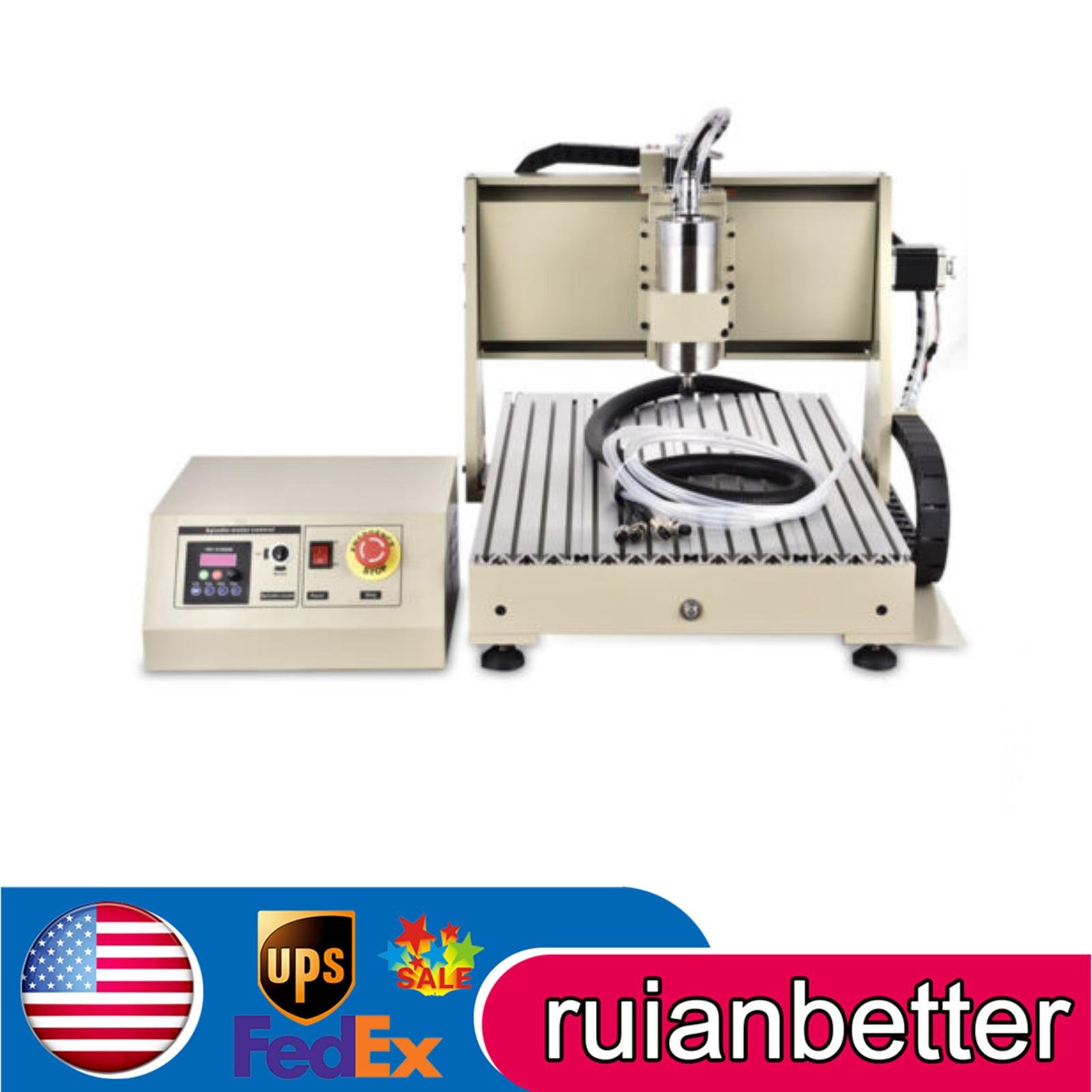 Desktop 4 Axis 6040 CNC Router Engraver Milling Machine Metal Cutting+ Handwheel