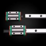 Hohitto HGH35 Linear Rail, 1pcs HGR35 Guide Rail Length 27.56 inch/ 700mm with 2pcs HGH35CA Square Type Bearing Carriage Slider Block, Linear Motion Rail kit for CNC Machine Routers DIY Project