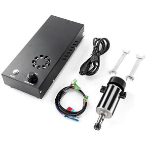 FoxAlien CNC Upgrade Kit 300W DC Spindle Milling Motor for Masuter 4040, Masuter Pro, Masuter 3, 3018-SE V2 CNC Router Engraving Machine with Integrated Control Box Speed Adjustable