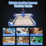 LIAPDG 4040 CNC Machine Kit, 100W CNC Engraving Machine DIY Desktop Wood CNC Router Machine Pro Milling Machine with 42 Two-Phase Stepper Motor 50-1500MM/Min 15.75 x 15.75 x 3.27 Inch Engraving Area