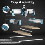 Genmitsu CNC Machine 4040-PRO MAX with 710W Trimmer CNC Router & Linear Rail Driven, 3 Axis Engraving Machine for Wood Metal Acrylic Cutting Milling, GRBL Control, Work Area 400 x 400 x 78mm