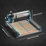 Genmitsu CNC Machine 4040-PRO MAX with 710W Trimmer CNC Router & Linear Rail Driven, 3 Axis Engraving Machine for Wood Metal Acrylic Cutting Milling, GRBL Control, Work Area 400 x 400 x 78mm