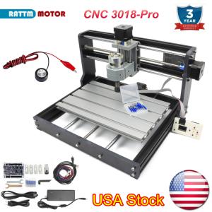 〖US〗3018-pro CNC Router Engraver Aluminum Wood Milling Carving Engraving Machine