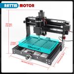 〖USA〗3 Axis DIY CNC Router 3020 Plus 500W Milling Engraver Laser Machine+Offline