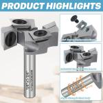 1/4" Shank 1-1/4" CNC Spoilboard Surfacing Bit – Industrial-Grade Carbide, 2+...