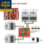 3D Printer CNC Controller Ardiuno CNC Kit with for Arduinoide, GRBL CNC Shield B