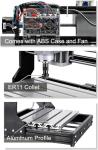 Genmitsu CNC 3018-PRO Router Kit GRBL Control + 3018 Y-Axis Extension Kit, 3018 Accessories Upgrade to 3040