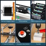 FoxAlien Vasto XL 6060 CNC Router Machine, 3-Axis Linear Rails and Ball Screw 400W Spindle Milling Machine for Wood Aluminum Acrylic MDF Nylon Carving