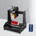 La-ser Engraving Machine 12V 15W GRBL Cylindrical DIY La-ser Cutter CNC Wood Router Portable Desktop Plotter Carving Machine High Precision Engraving Machine for Cans Cola Bottles Thermos Cups