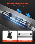 VEVOR Linear Rail Guide Kit, HGR20, 2Pcs 2000 mm (78.74 inch) Linear Motion Rails and 4Pcs Bearing Slide Blocks, Anti Rust and High Precision Kit, for DIY, CNC Routers, Lathes, Mills, 3D Printers