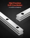 VEVOR Linear Rail Guide Kit, HGR20, 2Pcs 2000 mm (78.74 inch) Linear Motion Rails and 4Pcs Bearing Slide Blocks, Anti Rust and High Precision Kit, for DIY, CNC Routers, Lathes, Mills, 3D Printers