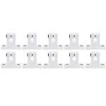 Lysee 3D Printer Parts & Accessories - 10 Pieces of SK10 Linear Bearing Guide Shaft Support CNC Router 3D Printer Part - (Color: Silver)