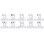 Lysee 3D Printer Parts & Accessories - 10 Pieces of SK10 Linear Bearing Guide Shaft Support CNC Router 3D Printer Part - (Color: Silver)