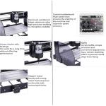 CNC 3018Pro Max Mini Desktop Engraving Machine, Cnc Router Machine Engraving Area 11.8 * 7 * 1.57in, For Woodworking DIY Engraving And Milling Cutting