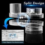 FoxAlien 42mm Diameter Dust Shoe for Masuter Pro, Masuter 4040 + Latest HFS-800 Desktop Dust Collector for CNC Carving