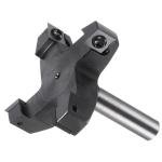 3" Dia 1/2" Shank Router Bit Set Carbide Tip Woodworking Slab CNC Spoilboard
