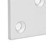 5Pcs Aluminum Profiles End Cover 8080 Double Slot Ends Caps, CNC Router Accessories, High Quality Anodized Aluminum Alloy End Caps for 3D Printer CNC Cutting Machine, Industr (Silver)