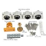 CNC 3018 Pro X-axis Upgrade Kit Suit CNC Router 3018-Pro Accessories, X- upgrade kit for Optical Shaft Diameter of 10mm, T8 Screw of 4mm