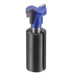 1/4" Shank 5/8" Dia Keyhole Router Bit with 1/2" to 1/4" Router Collet Adapter
