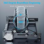 New MecpowG3 Laser Rotary Roller for Engraving Round CNC Laser Objects Fast Ship