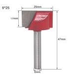 US CNC Router bottom cleaning cutter bit 1/4" 6mm 10mm 22mm 25mm QD610 622 625