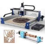 Genmitsu PROVerXL 2X2 CNC Router Machine for Woodworking + Rotary Module Kit,10:1 Speed Reducer, Clamped Range 15-275mm