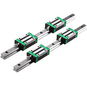 CNCYEAH Linear Guide Rail 2PCS HGR20 2000mm Linear Slide Rail Guide Rail 4PCS HGH20CA Square Block Bearings for DIY CNC Routers Kit Lathes Mills