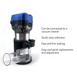 Aluminum Alloy Plunge Router Base with Dust Collection Cover, Adjustable Router Base for Woodworking Trim Router, CNC Machine Dust Extraction Accessory