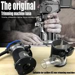 Aluminum Alloy Plunge Router Base with Dust Collection Cover, Adjustable Router Base for Woodworking Trim Router, CNC Machine Dust Extraction Accessory